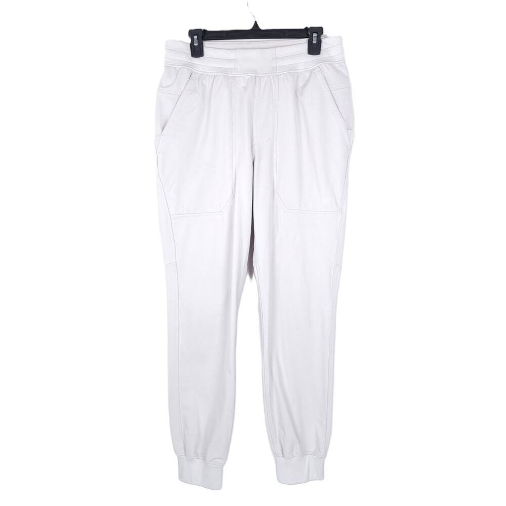 Burton Mens Slim Fit Multipath Jogger Pant Sz Medium Light Grey Stretch Knit EUC